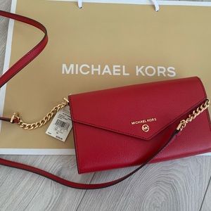 Michael Kors JET SET CHARM Large envelope phone crossbody bag